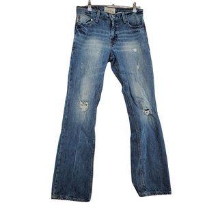 Aeropostale Jeans Women's Boot Cut 5-Pocket Denim Slim Fit Denim Blue 27/30